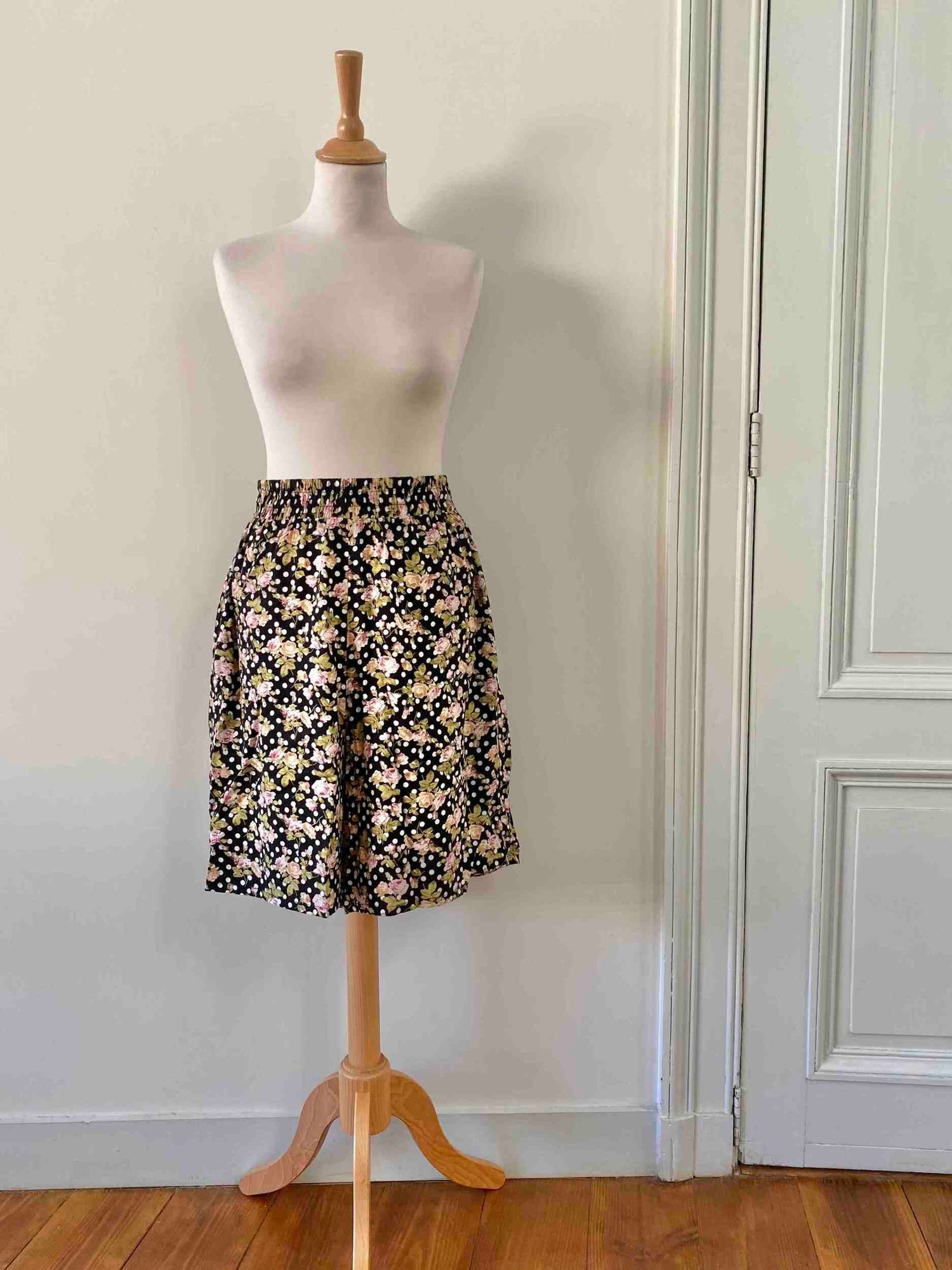 Jupe culotte à fleurs