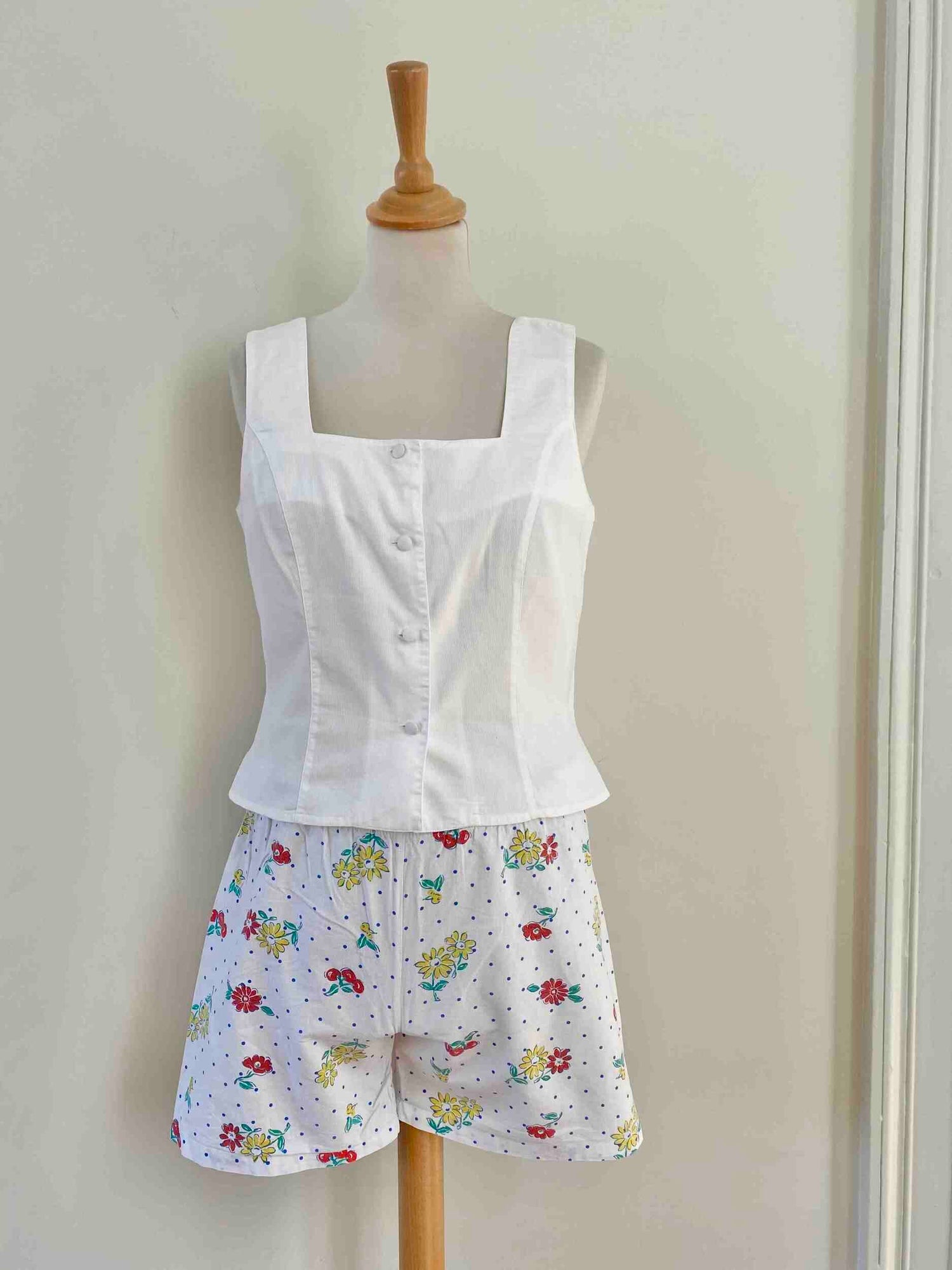 Mini short à fleurs