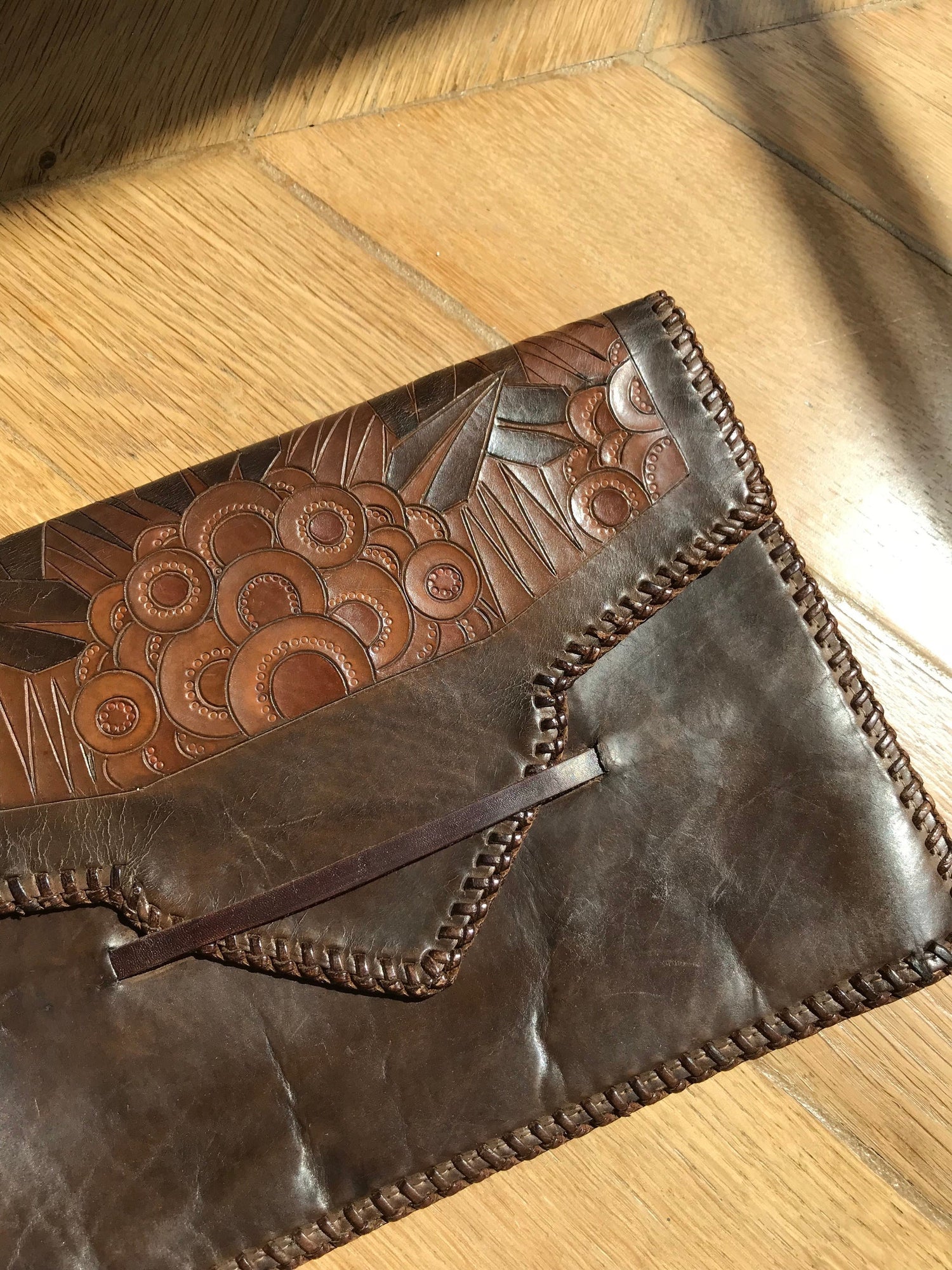 Lambskin pouch
