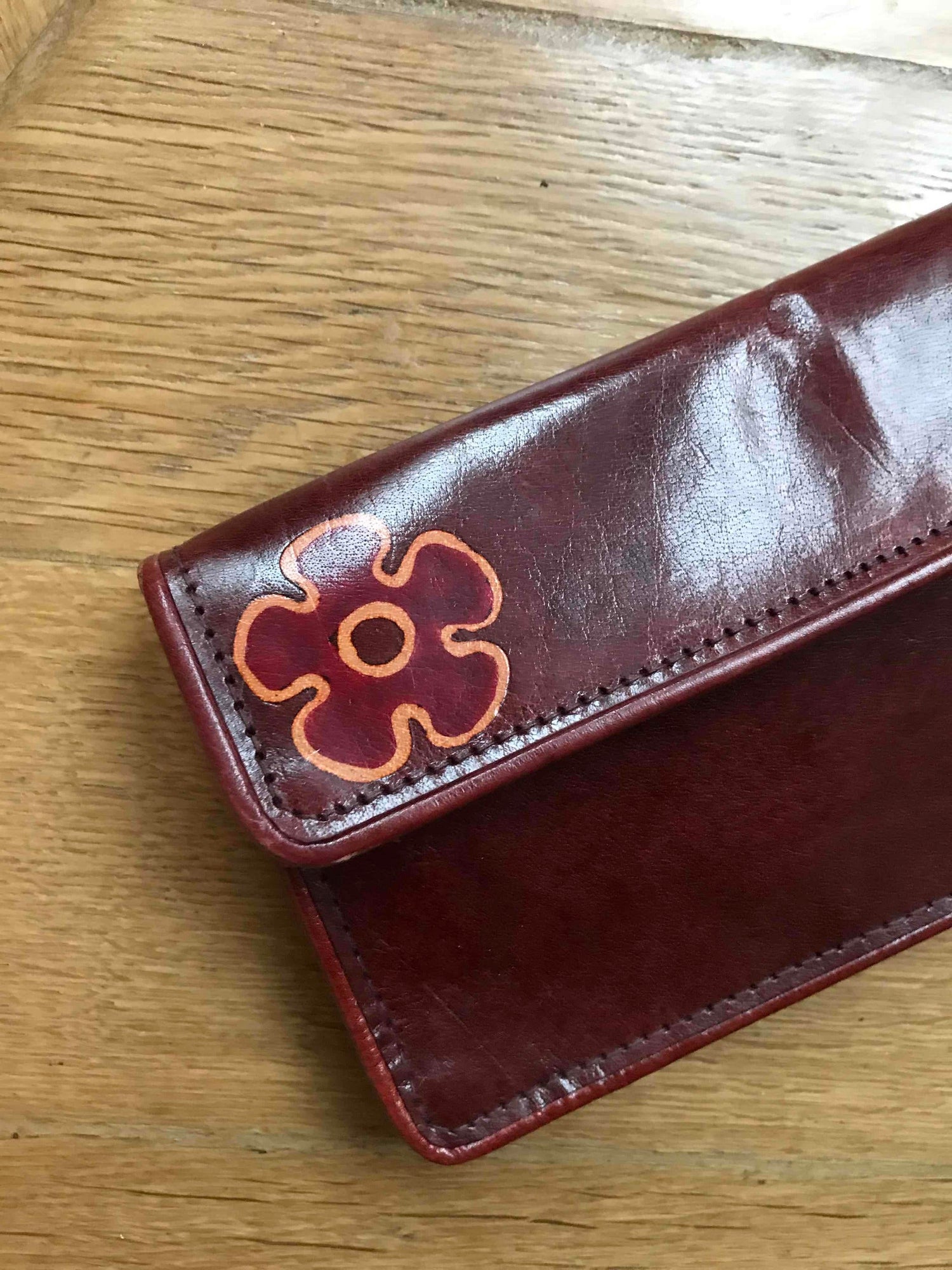 Patent leather pouch