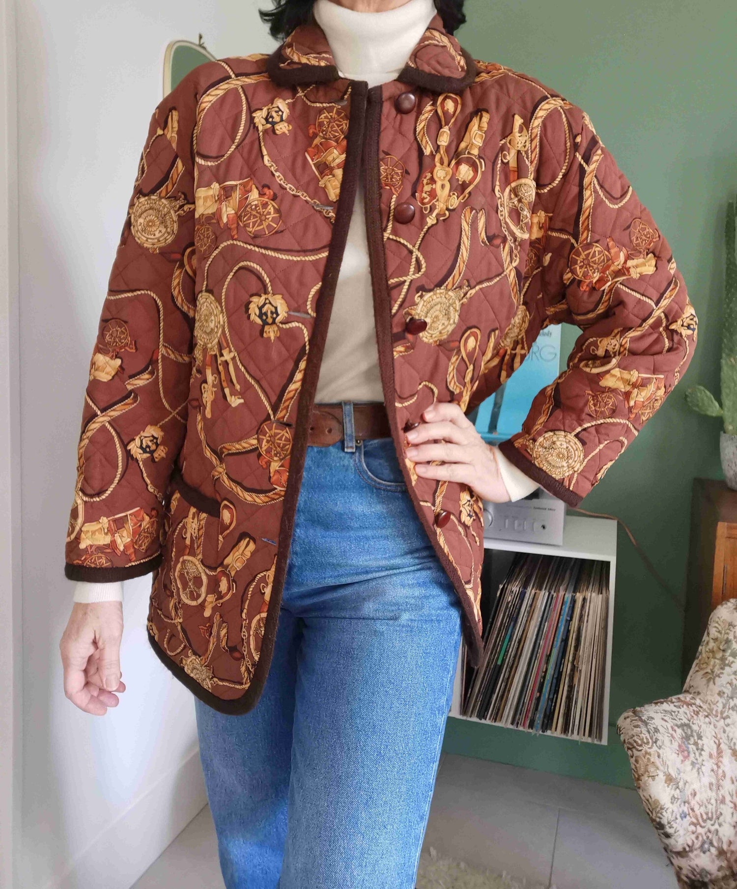 Veste matelassée en soie