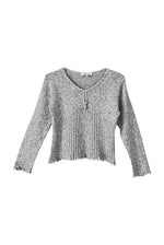 Top en maille côtelée