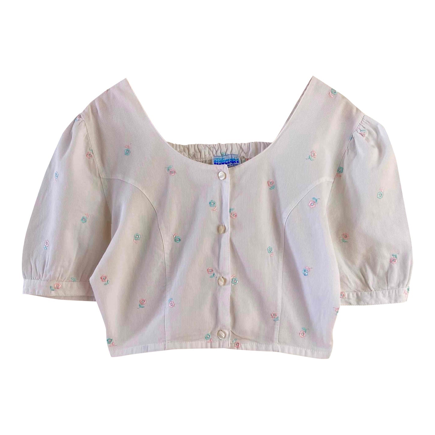 Austrian embroidered crop top