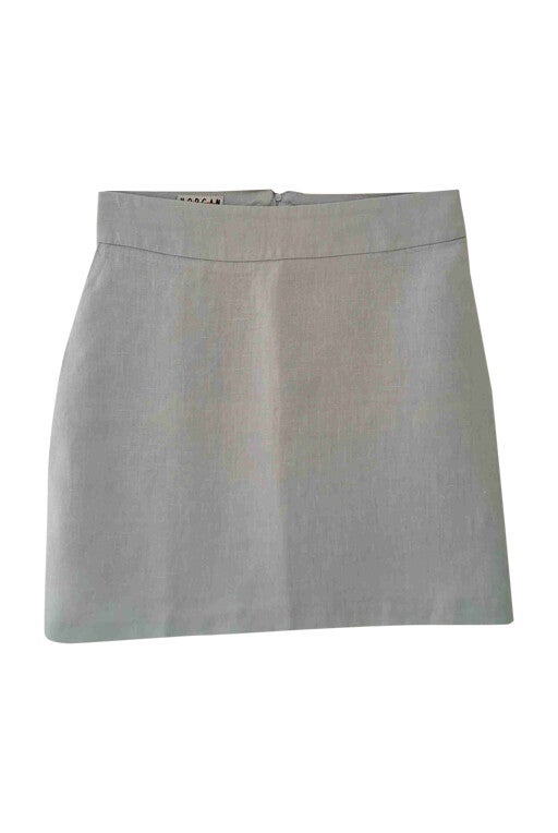 Linen mini skirt