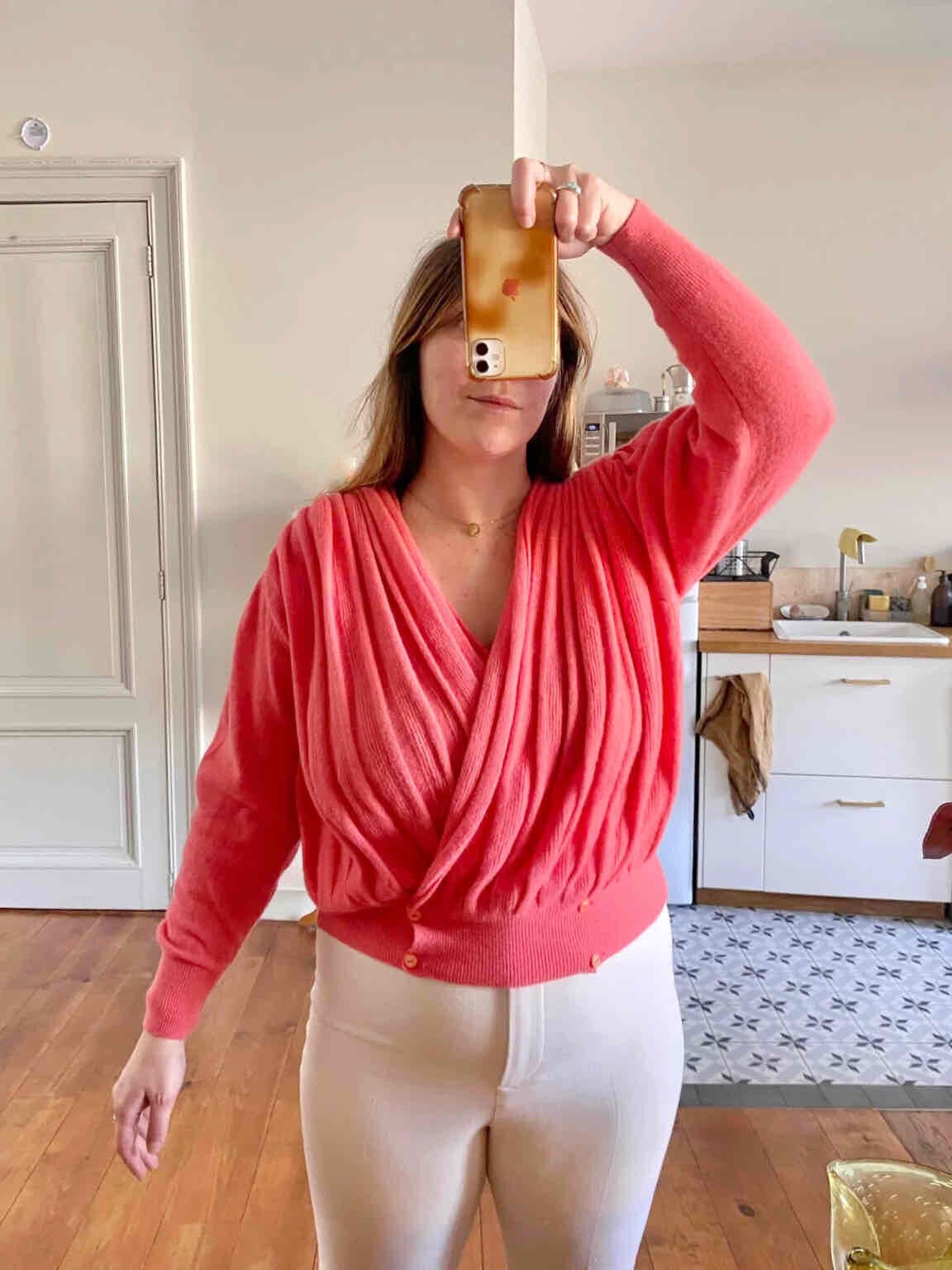 Cache-cœur en laine