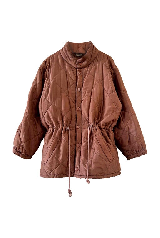 Silk down jacket