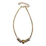 Collier en métal doré