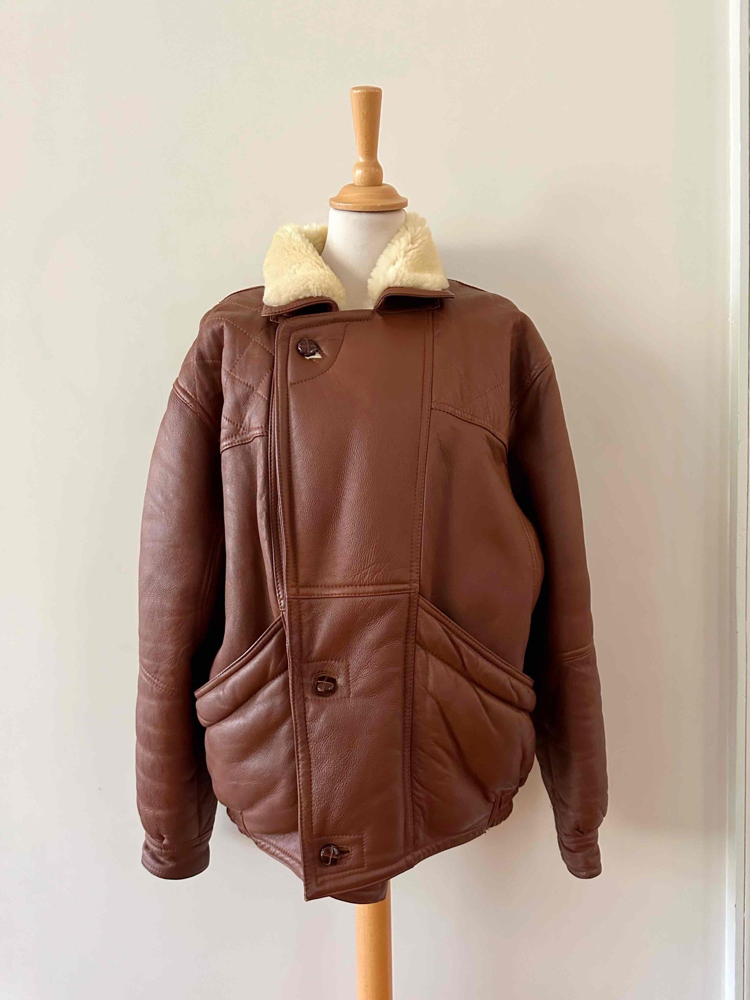 Wool-lined bomber jacket