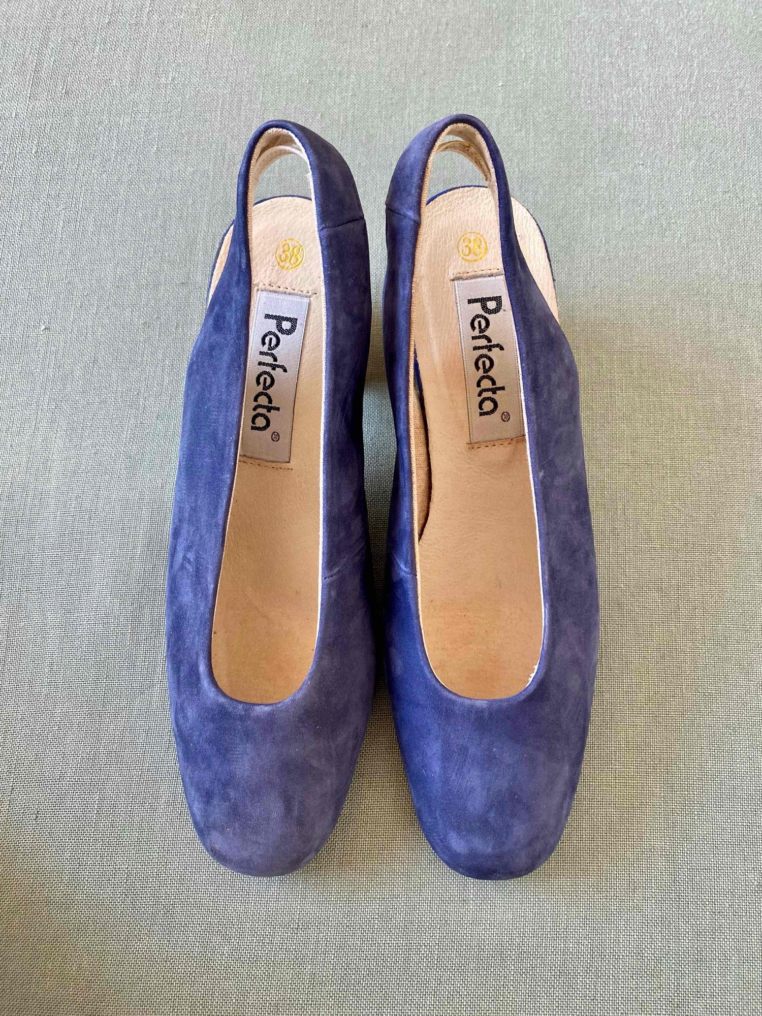 Babies à talons en cuir