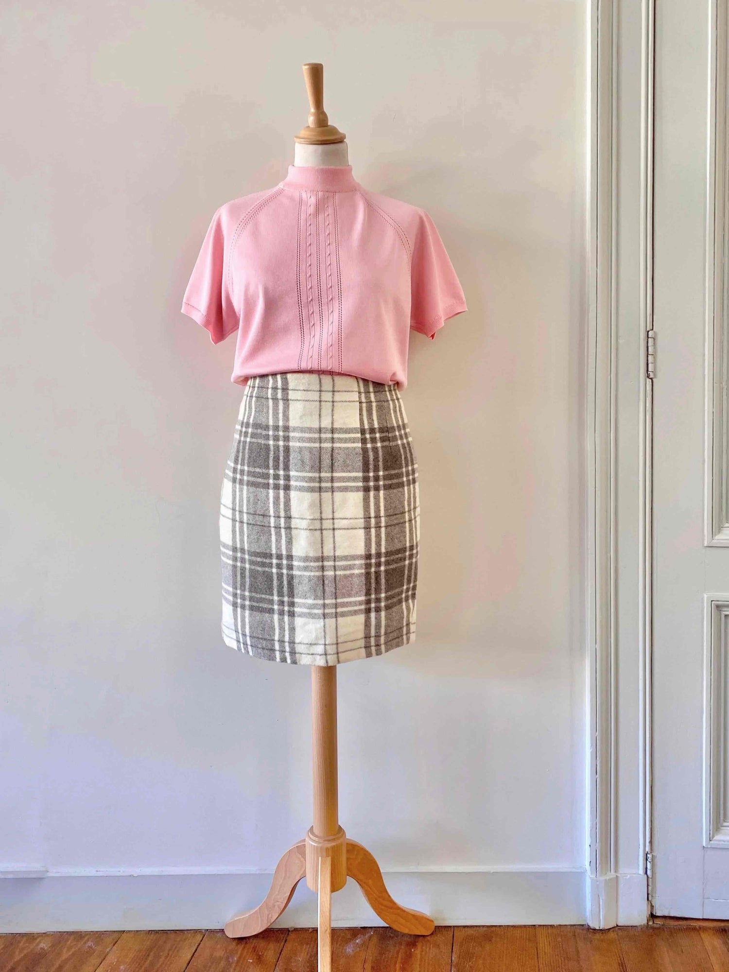 Tartan mini skirt