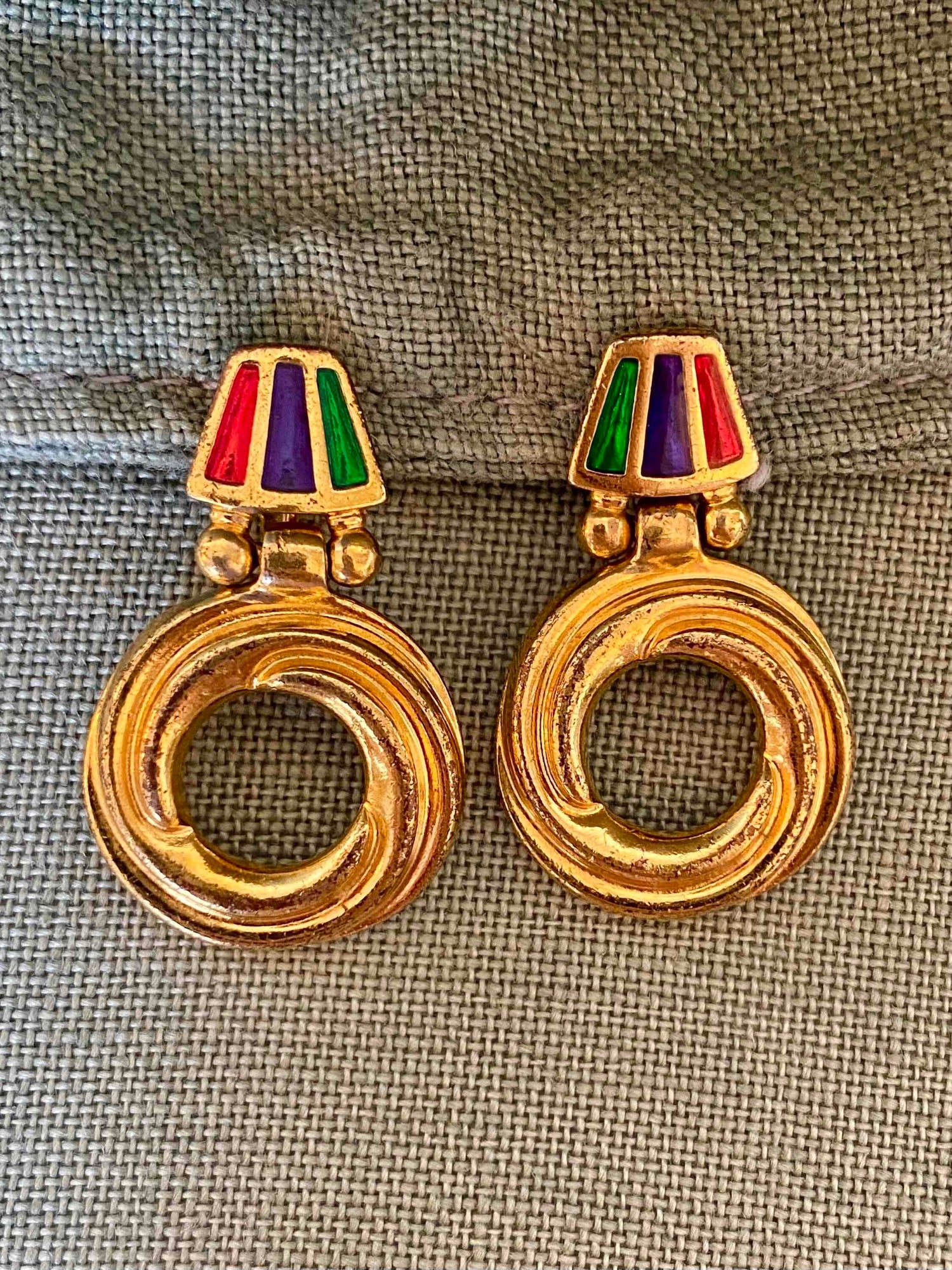 Brass earrings
