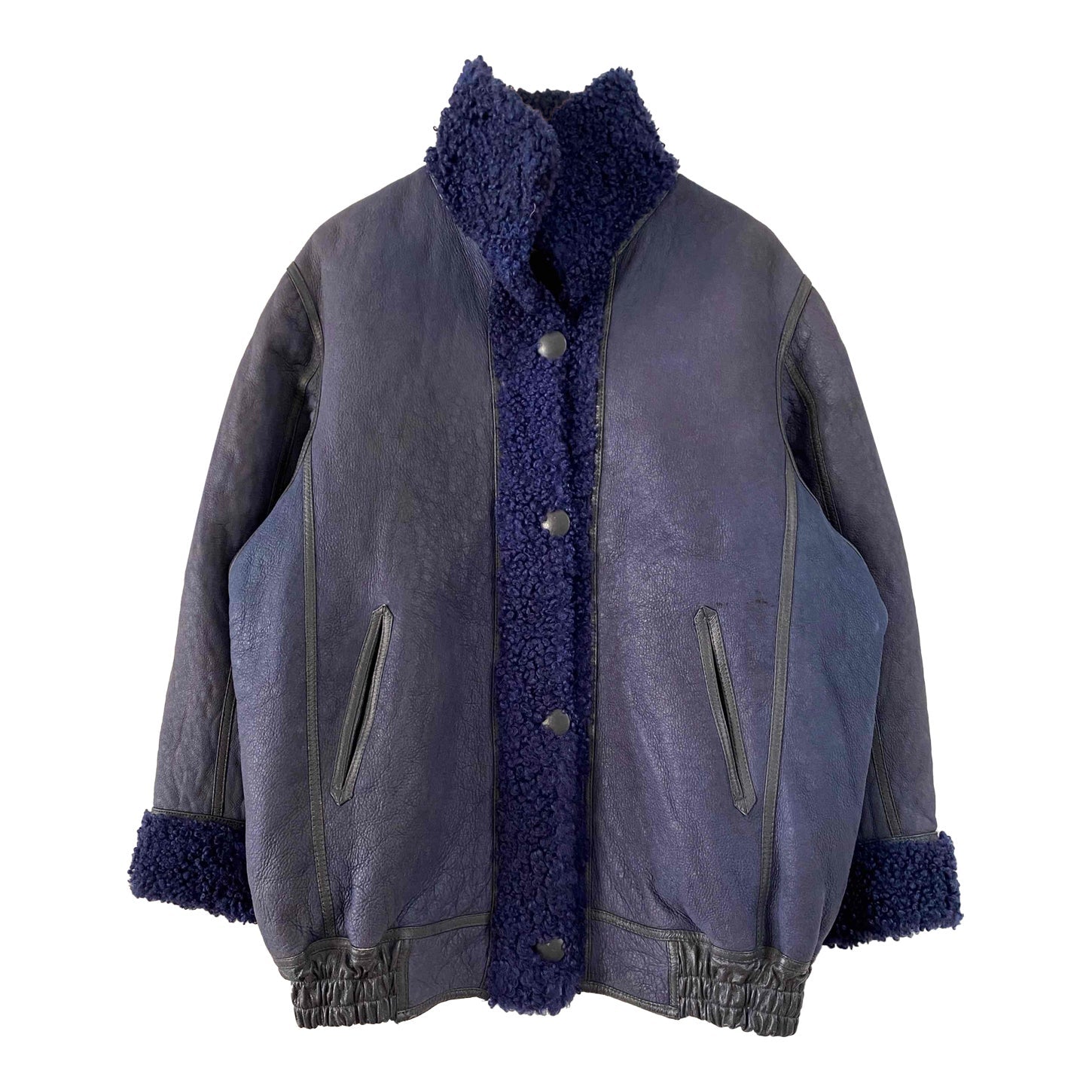 Reversible wool-like fabric