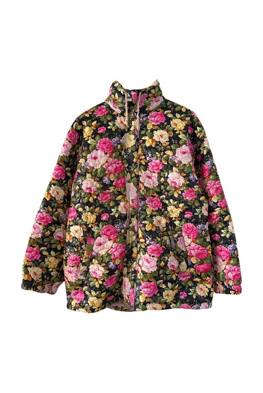 Floral puffer jacket