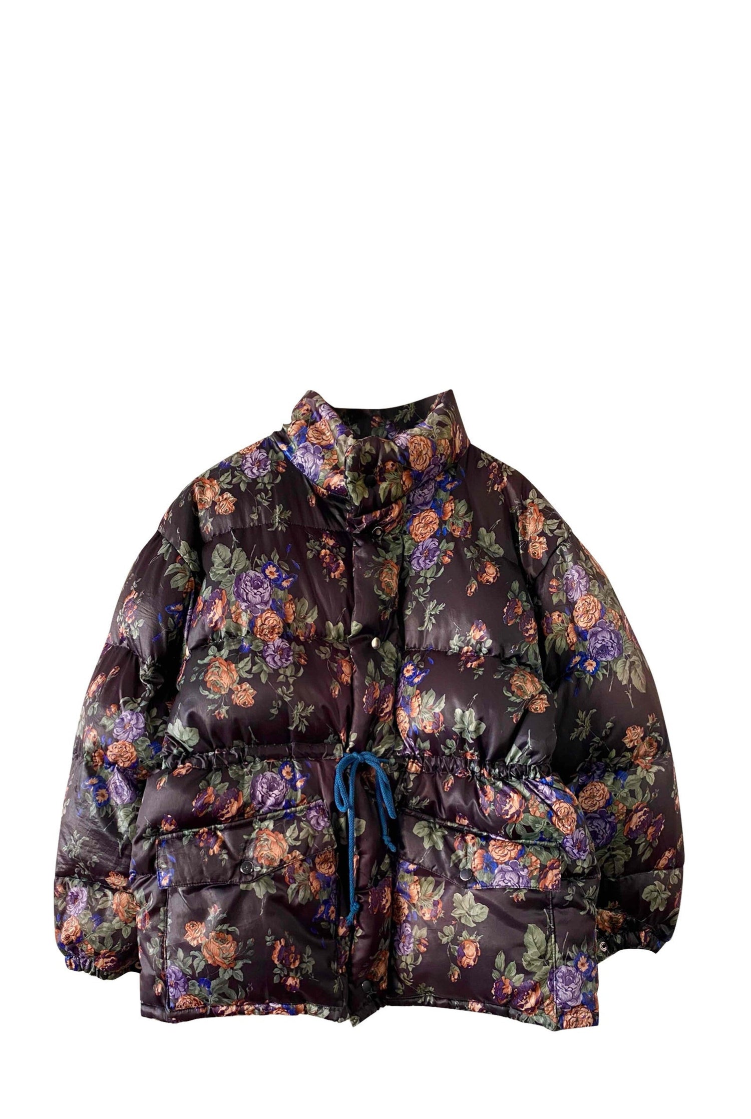 Floral puffer jacket