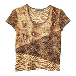 Top à motif animalier