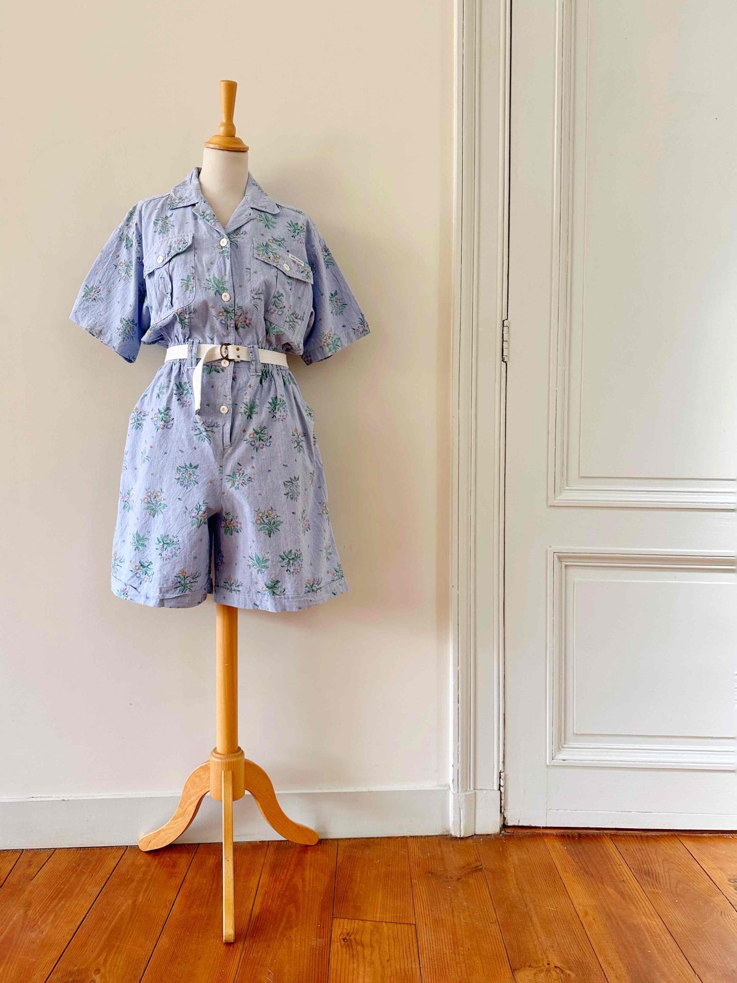 Combi-short à fleurs