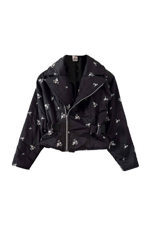 Embroidered down jacket by Georges Rech