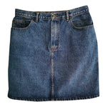 Short denim skirt