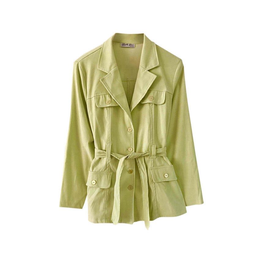 Suede-look safari jacket