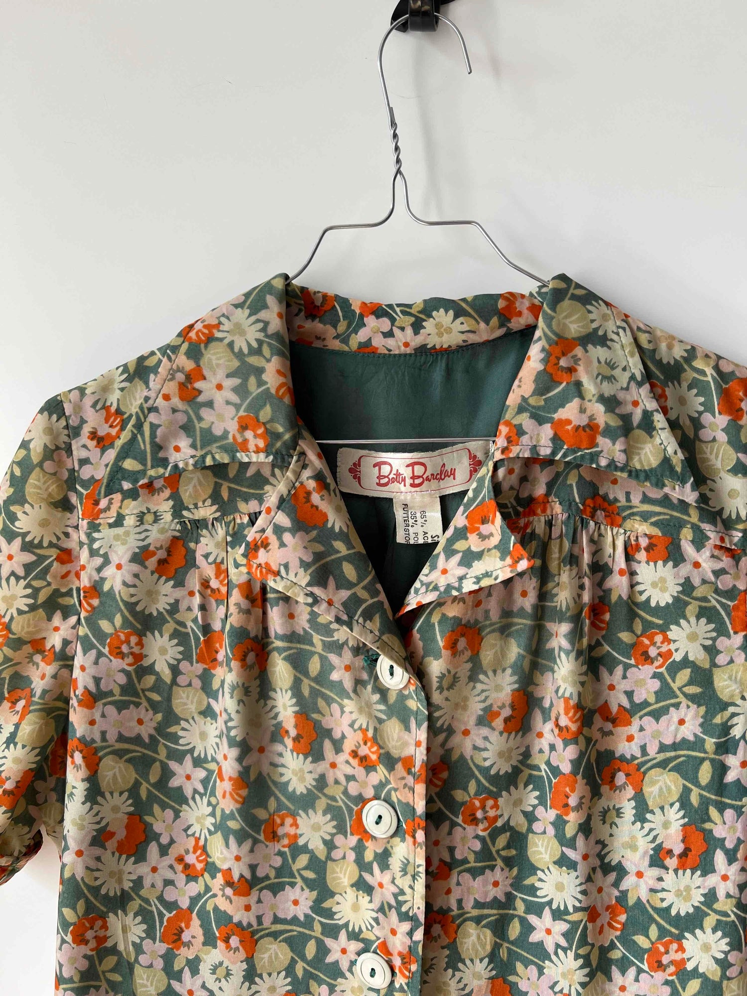 Robe chemise à fleurs