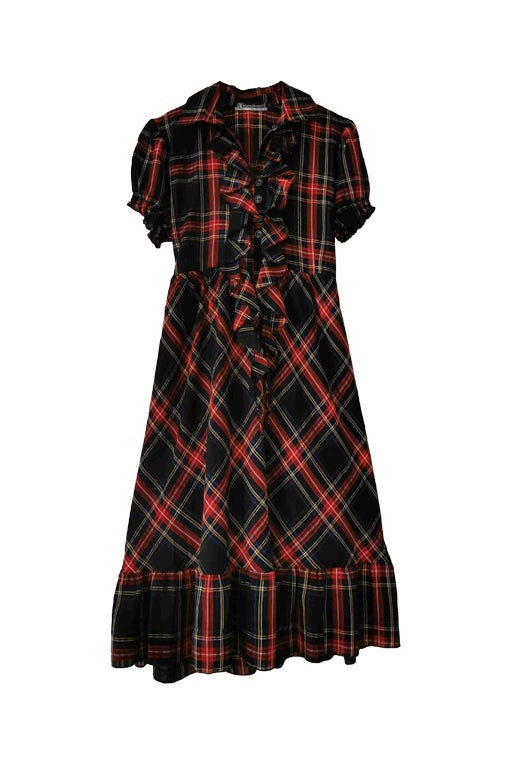 Tartan robe