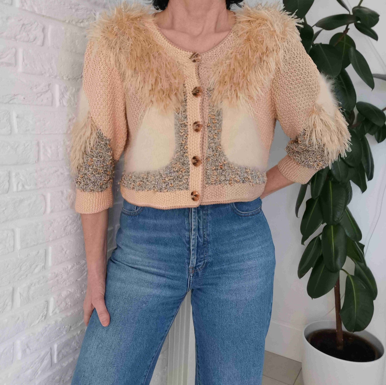 Angora cardigan