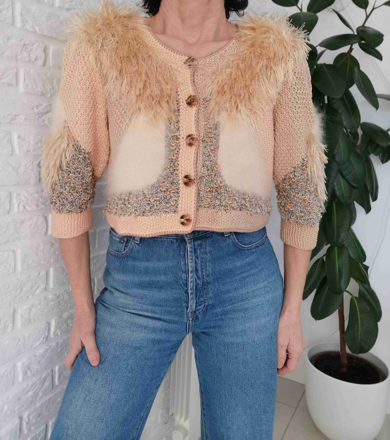 Angora cardigan