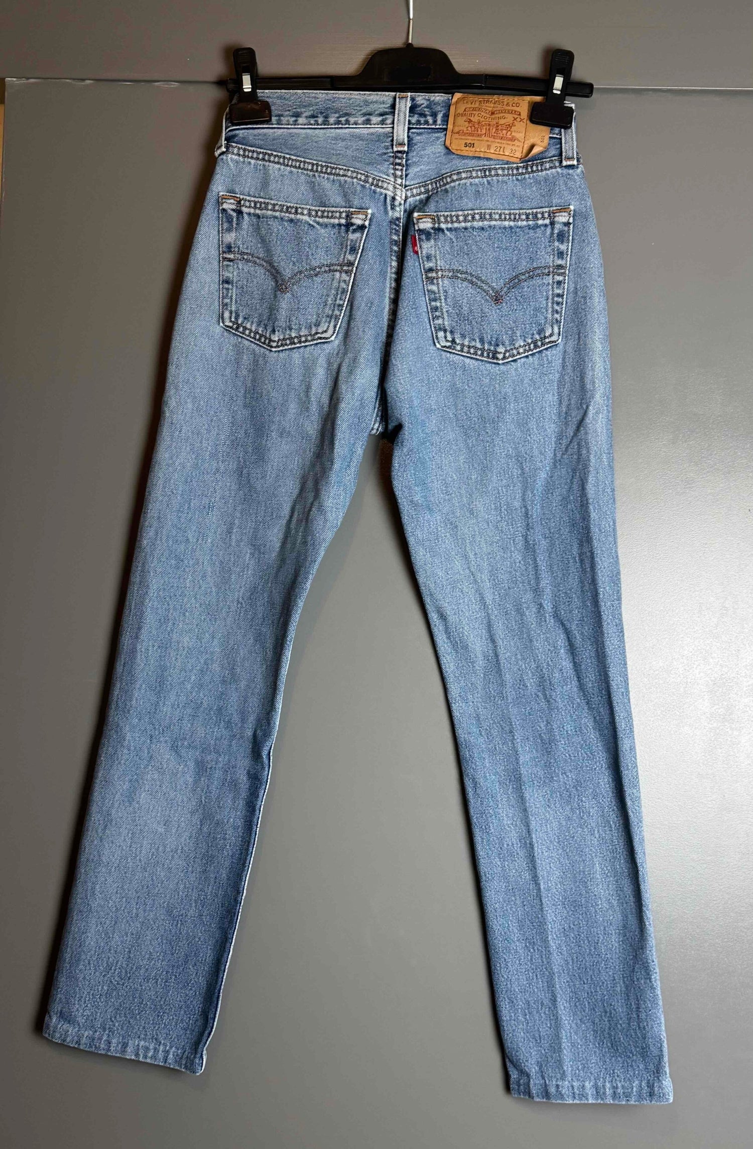 Levi's 501 jeans, waist 27, length 32.