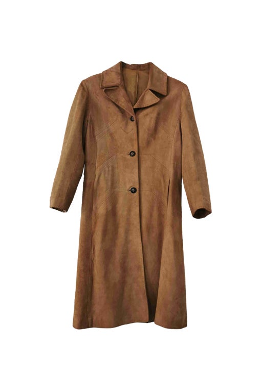 Trench en daim 70's