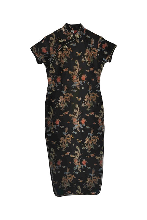 Asian silk dress