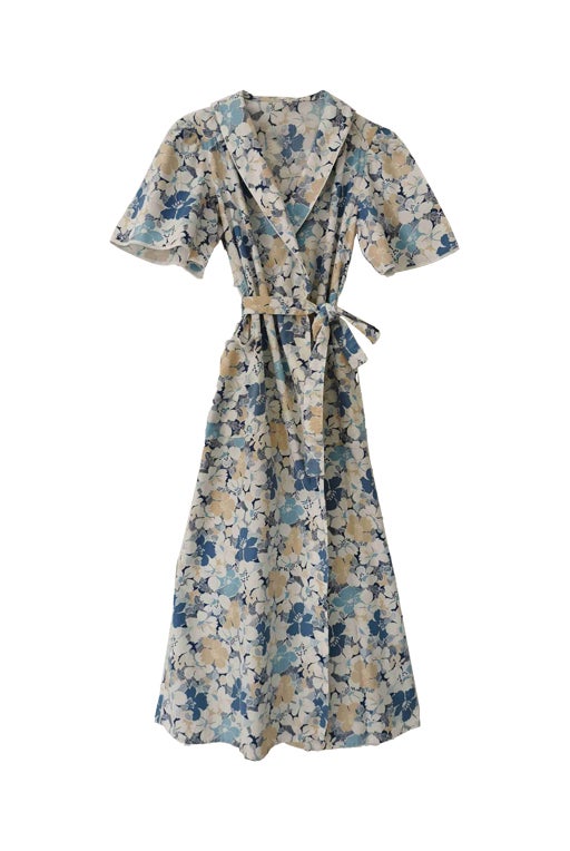 Cotton wrap dress