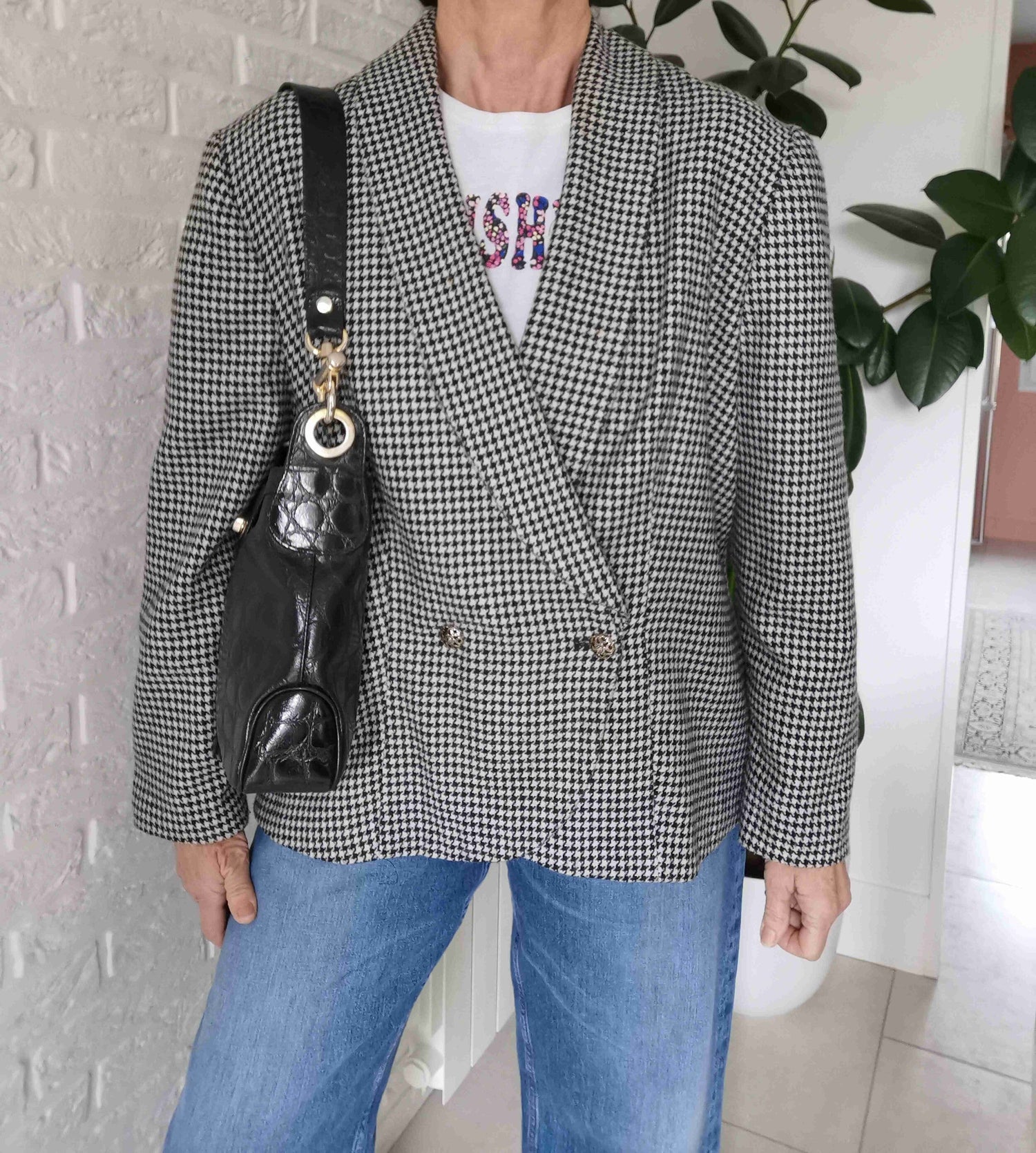 Veste pied de poule 90's