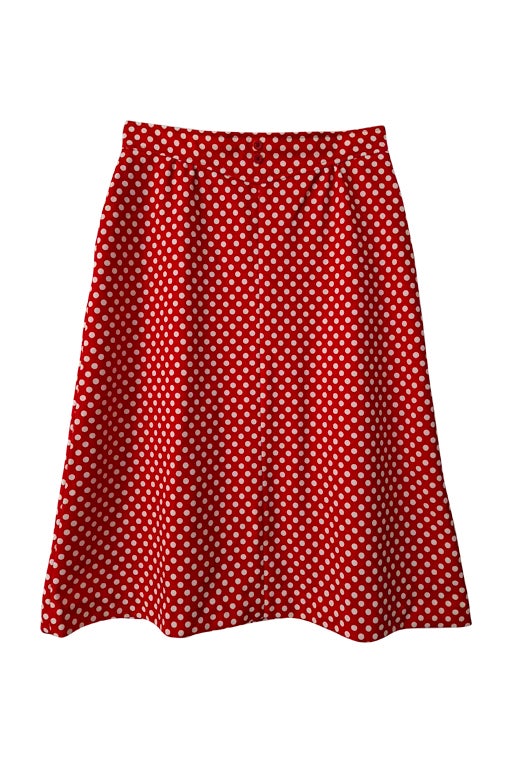 60s polka dot skirt