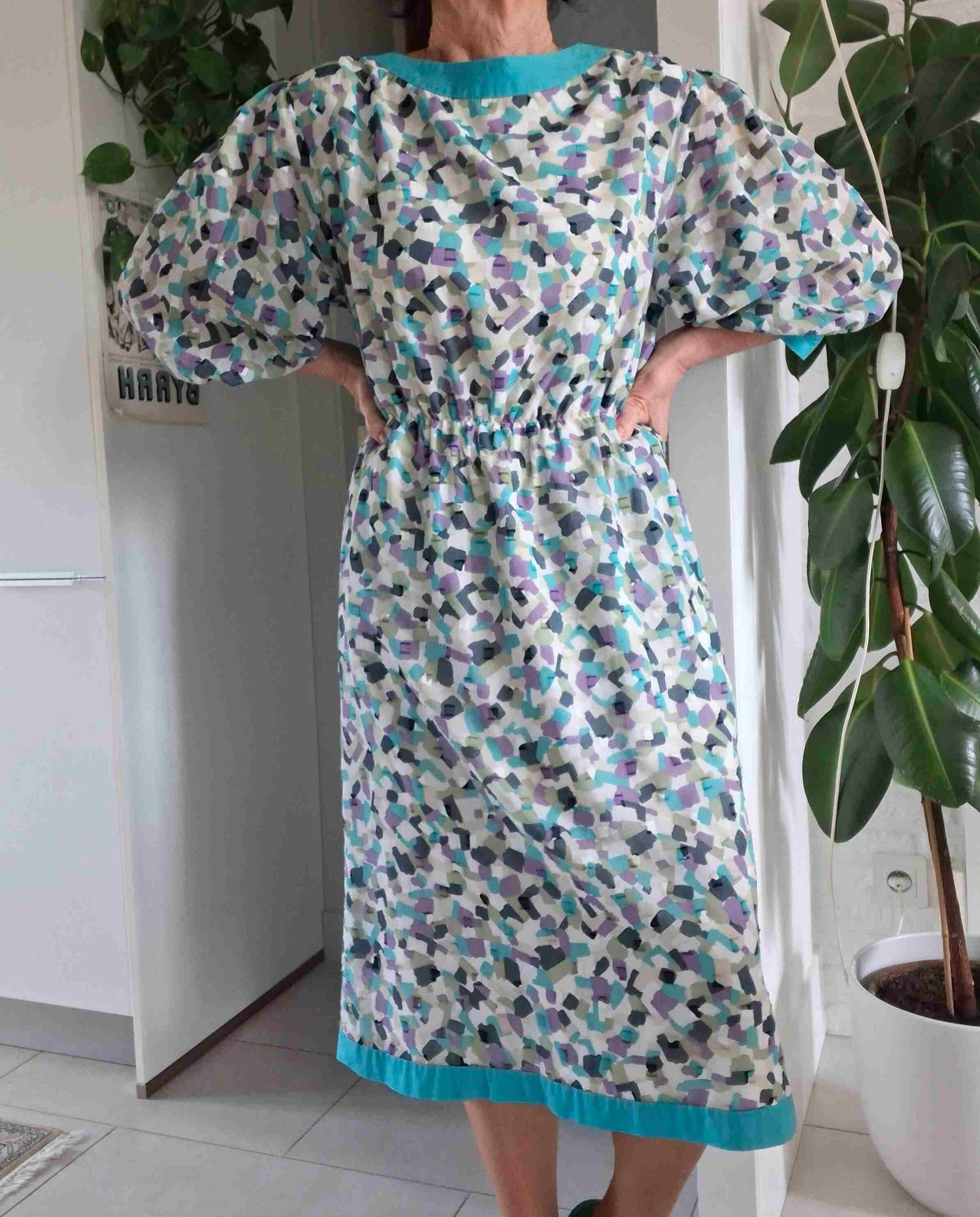 Cotton dress from the 80s