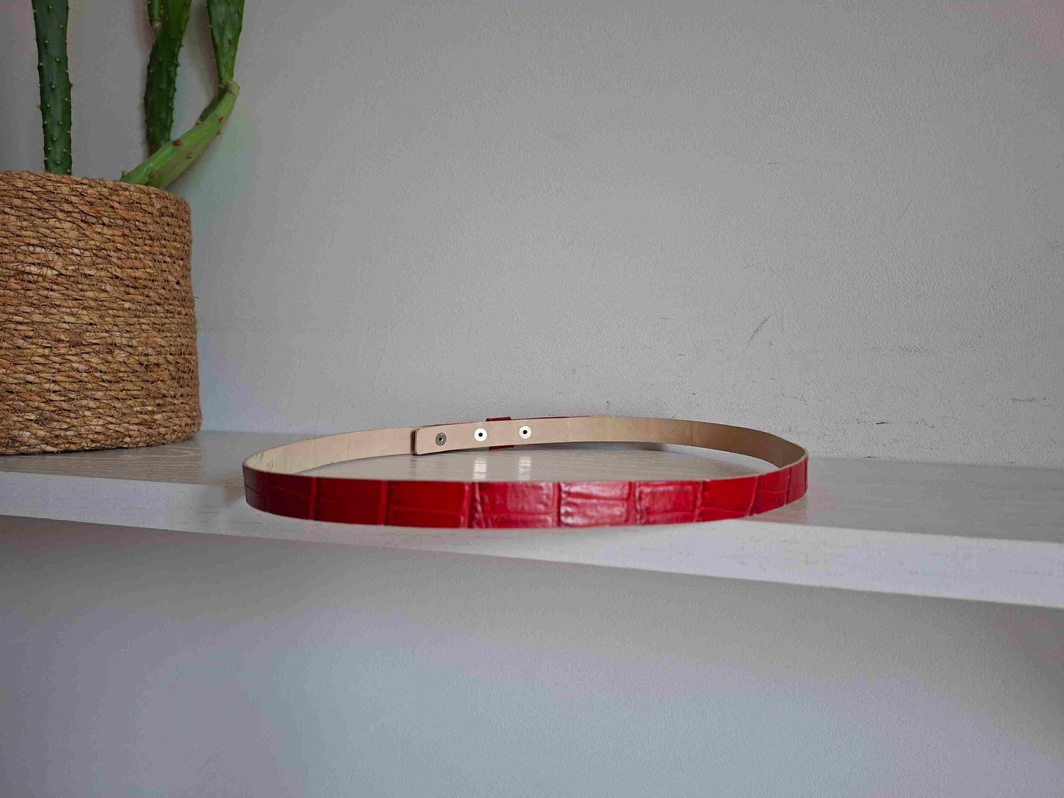 Leather belt
