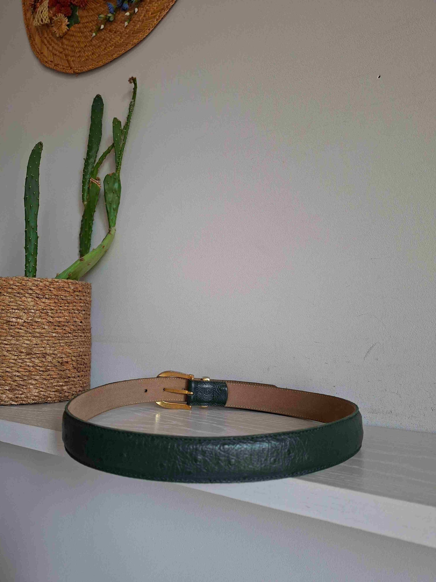 Leather belt