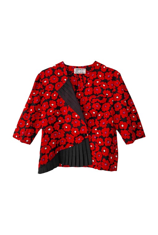 Veste à fleurs