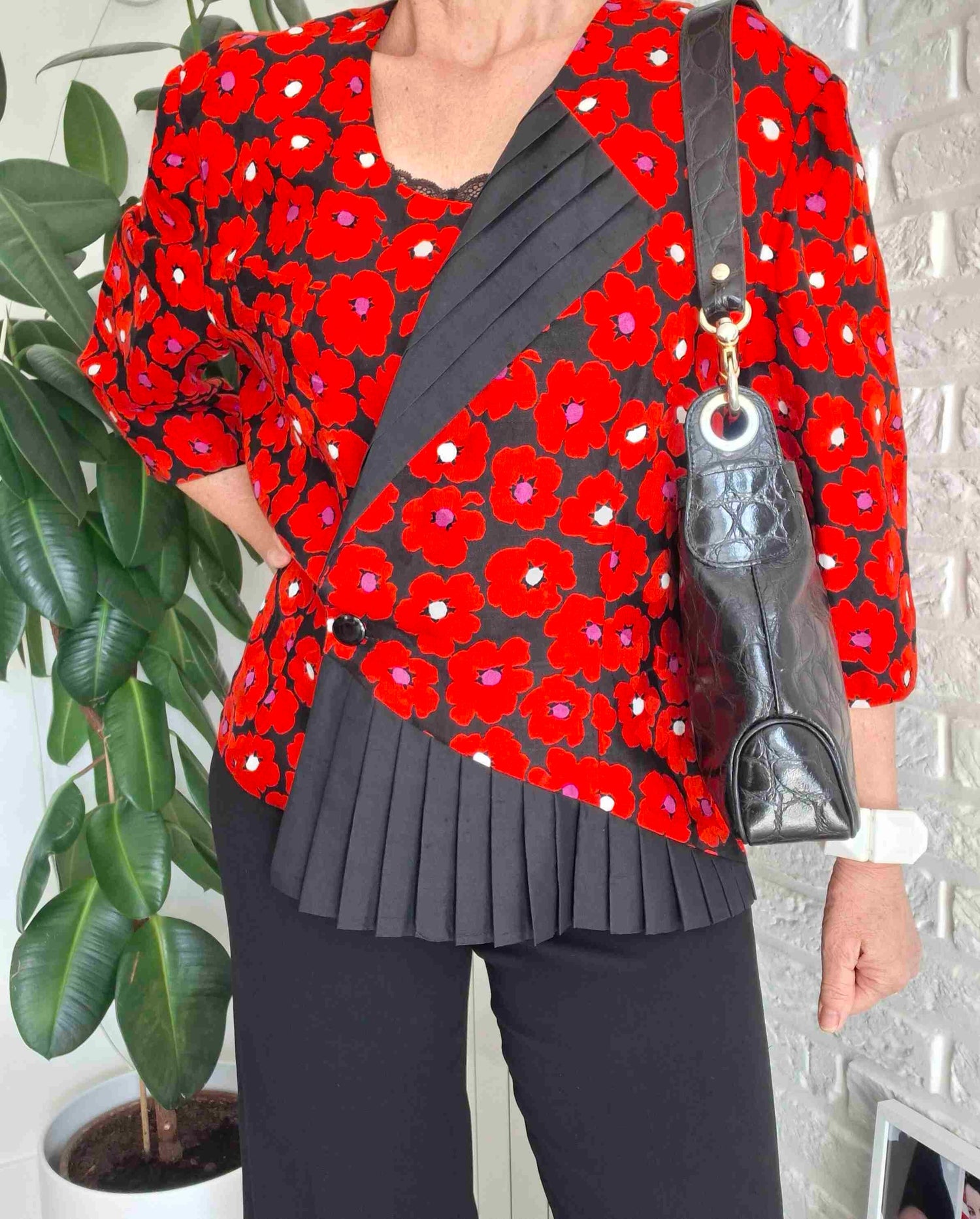 Veste à fleurs