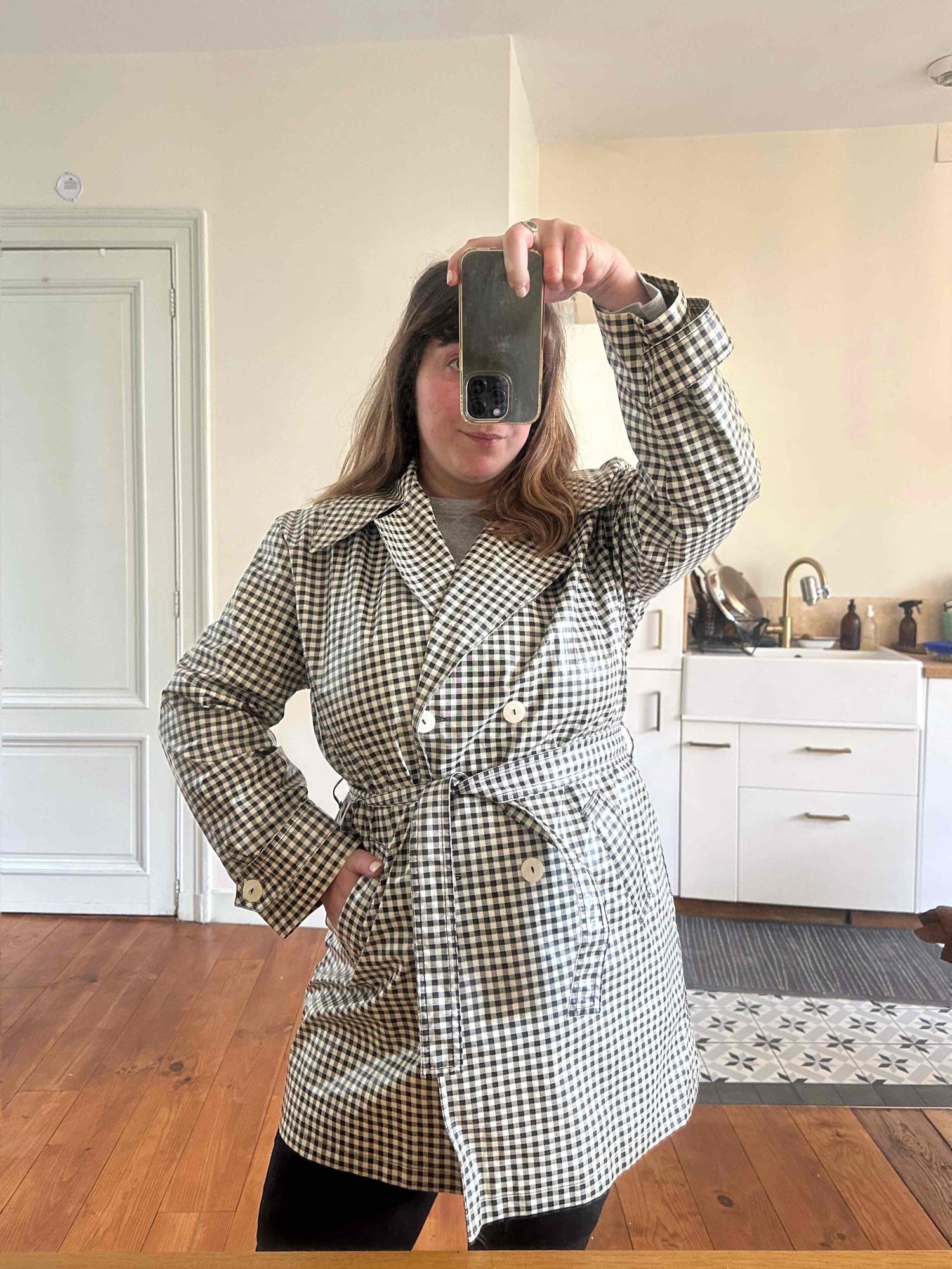 Vichy-style waxed cotton (80s)