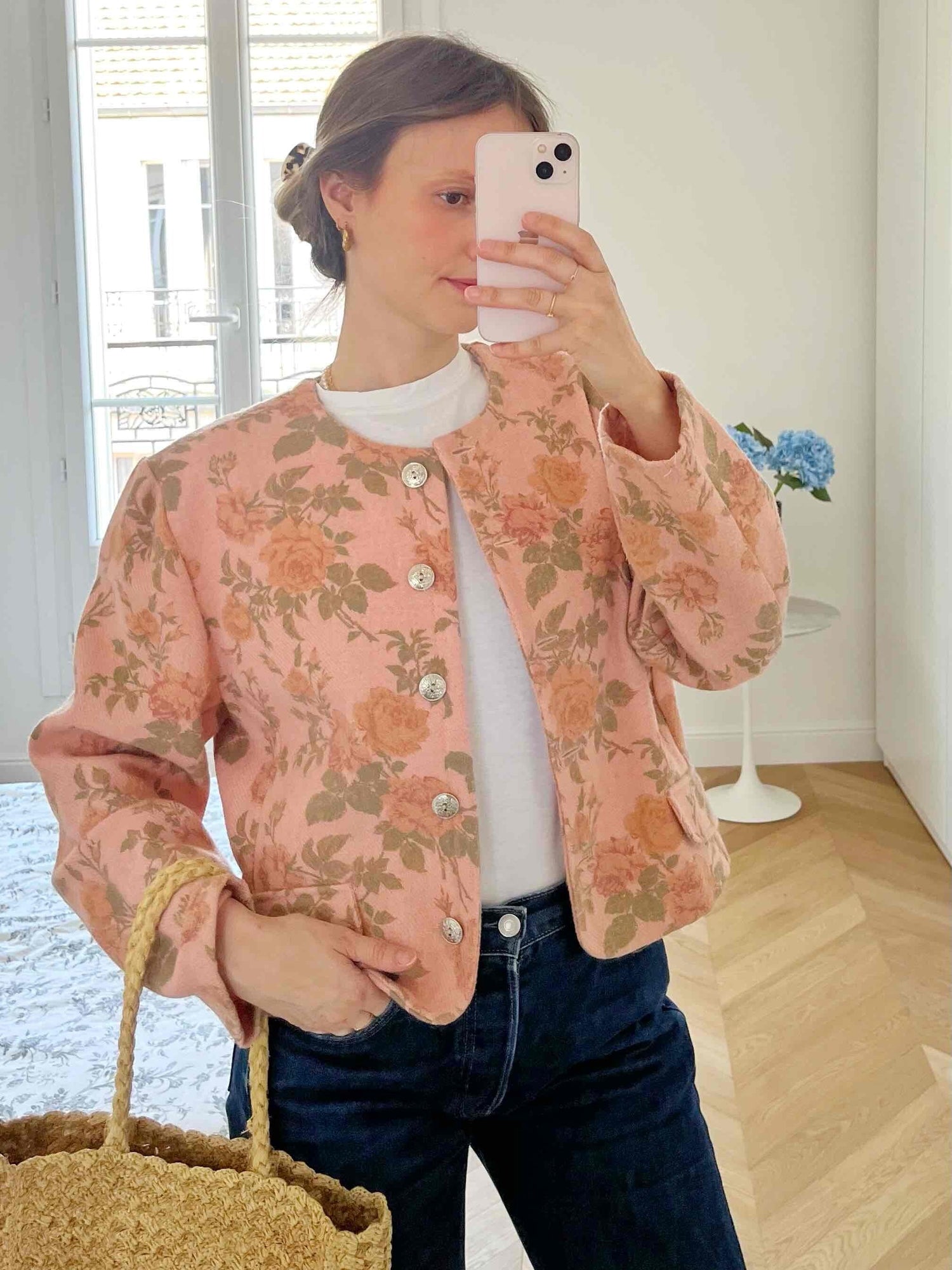 Veste à fleurs