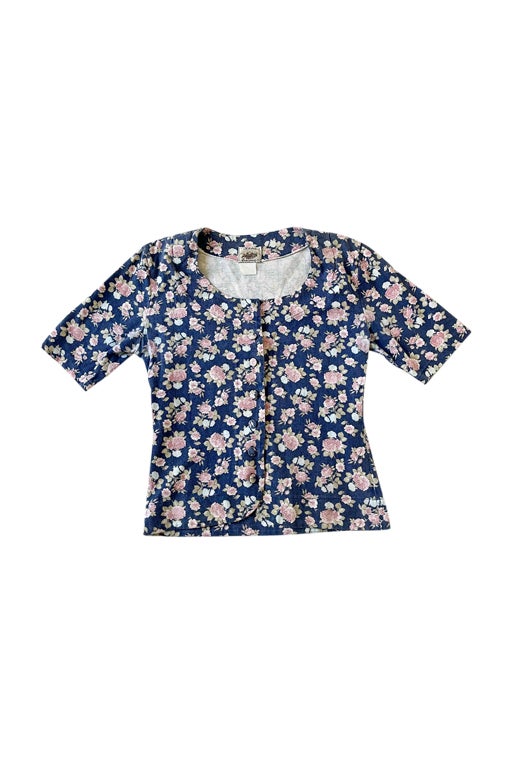 Flower-print t-shirt