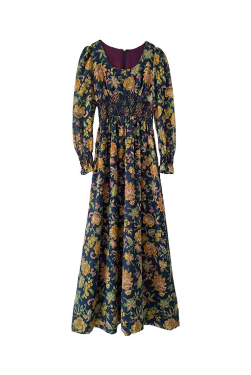 70's floral dress