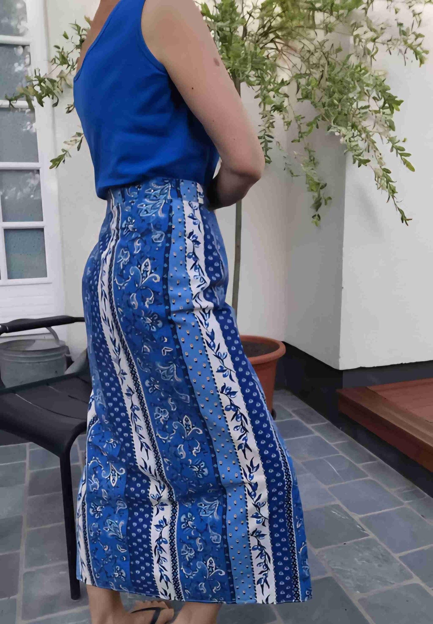 Provençal wrap skirt