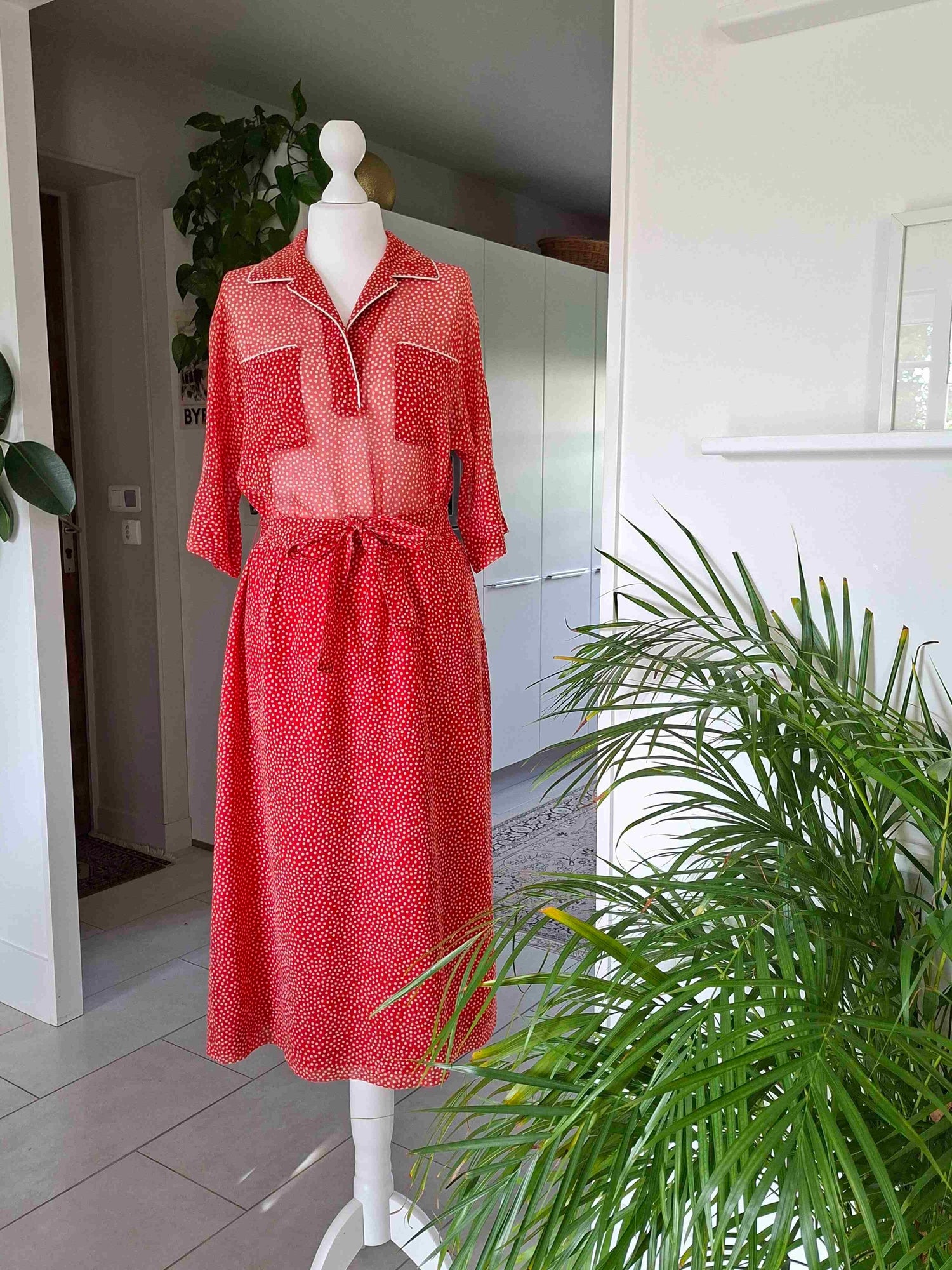 90's polka dot dress