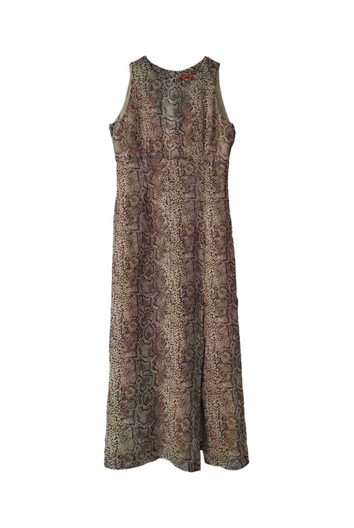 Reptile print dress