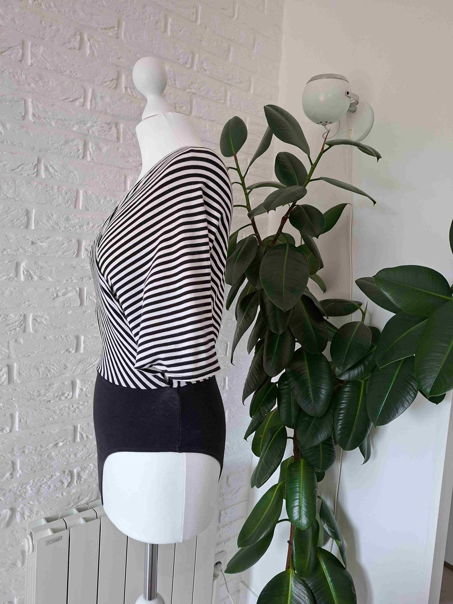 90s striped bodysuit