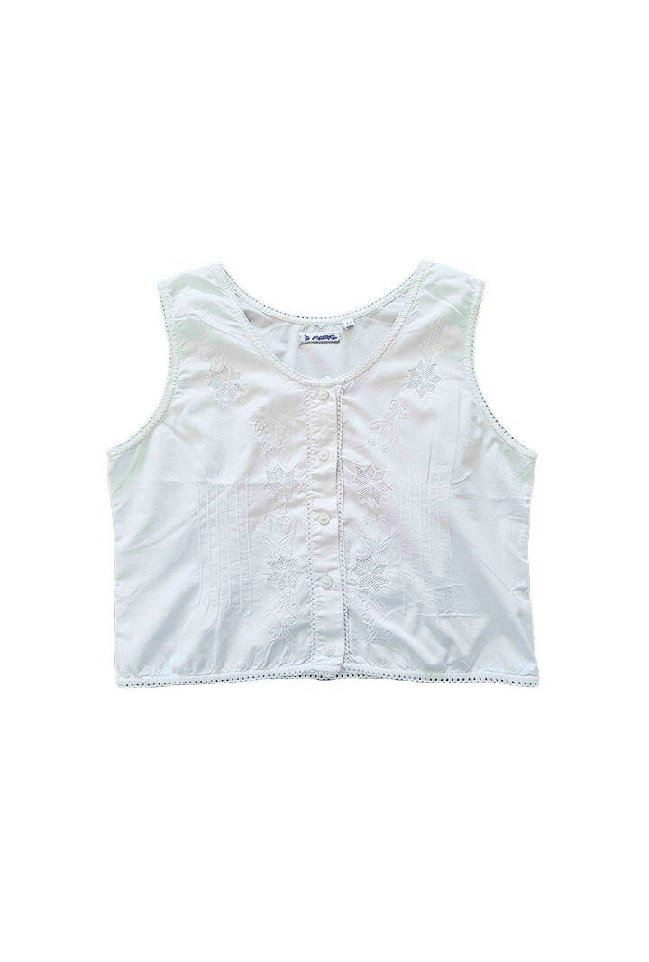 Crop top brodé