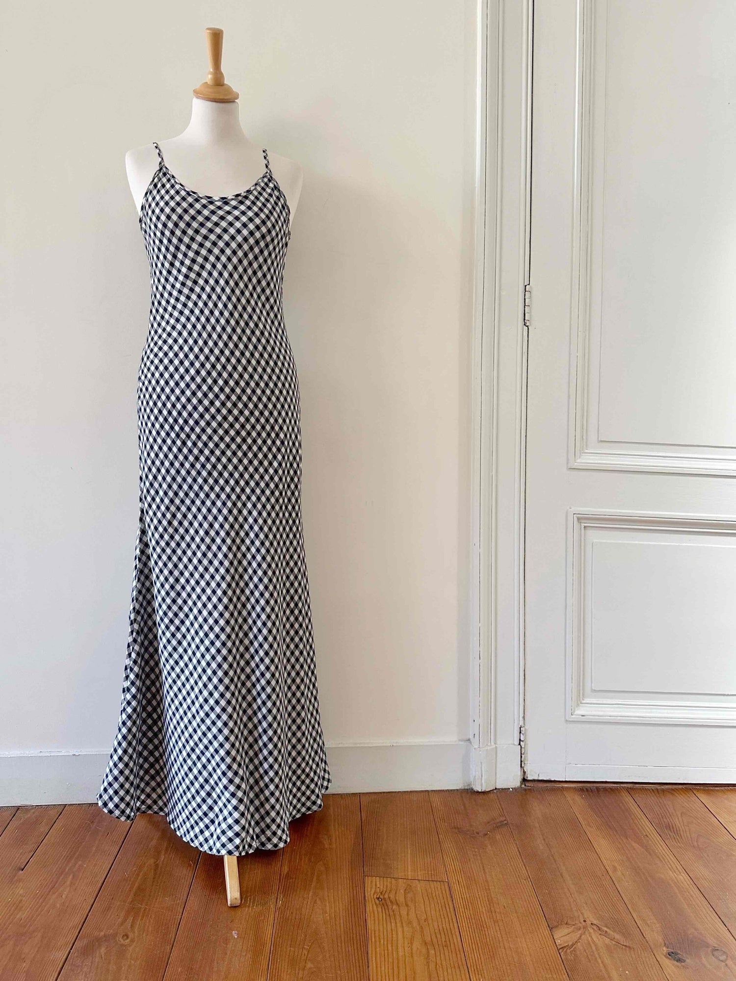 Vichy print nightgown