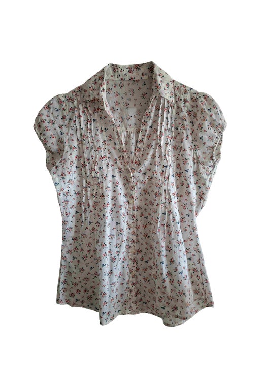 Top à fleurs