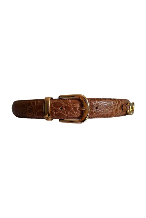 Ceinture en cuir exotique